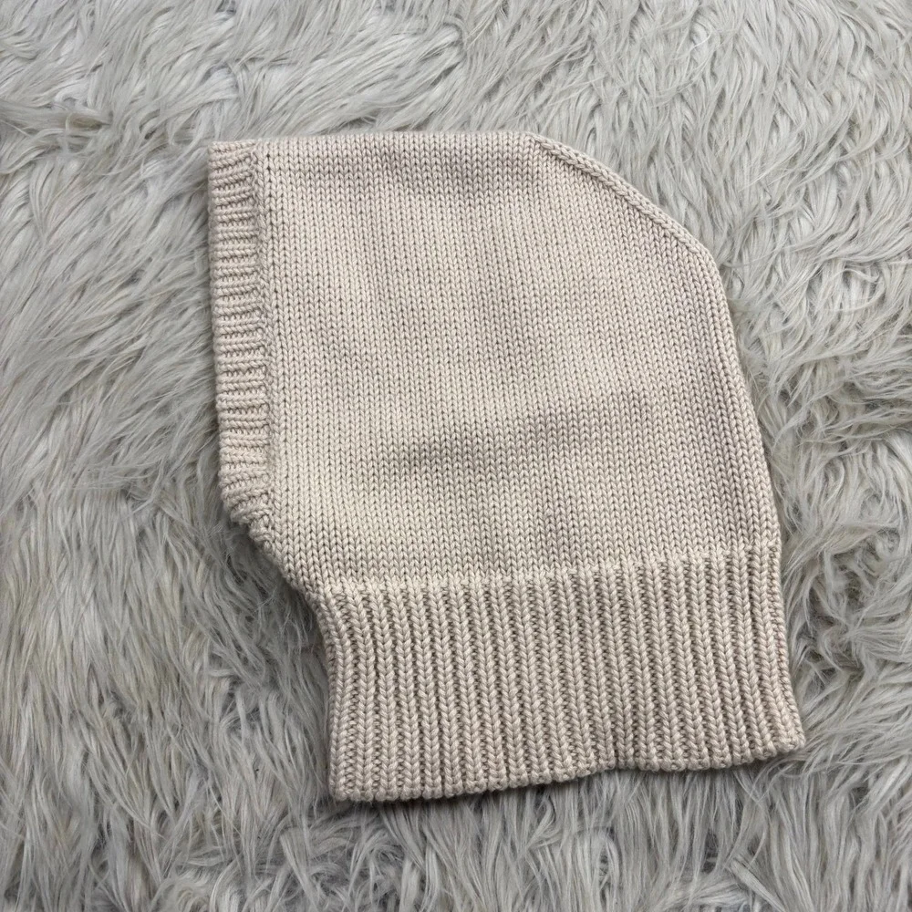 Brook + Bay Women's OS Cream Knitted Hood Cowl Scarf Cottagecore Cozy Retro